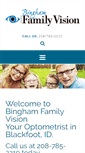 Mobile Screenshot of binghamfamilyvision.com